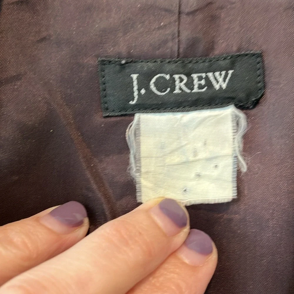 J crew plum purple size 2 blazer women’s - Picture 2 of 9